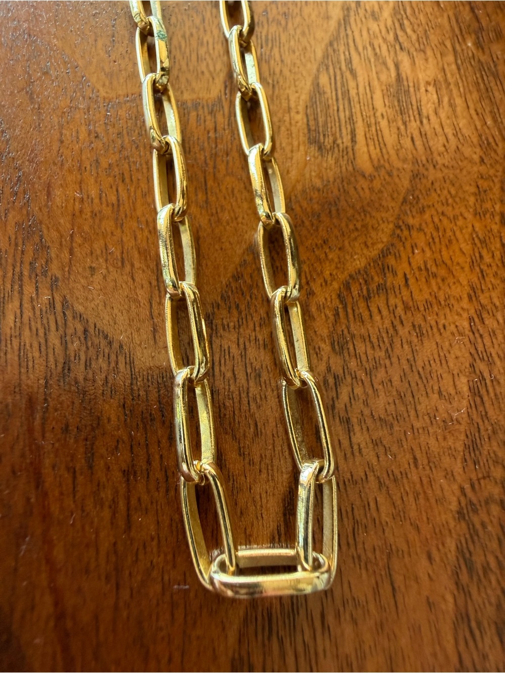 Gold Link Chain Necklace - Women Jewelry 15 inch